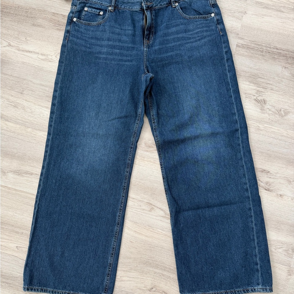 Aeropostale Women's Wide Leg Jeans in Dark Blue new with tags